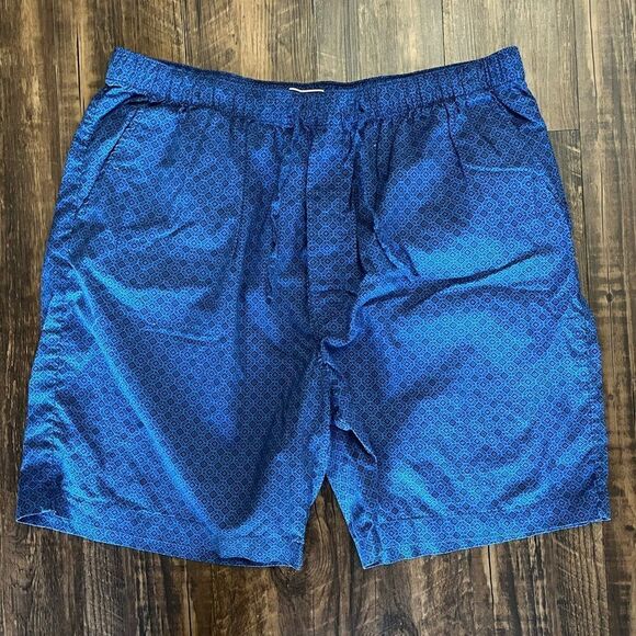 Club Room Blue Print Sleep Shorts size XXL - Picture 1 of 3